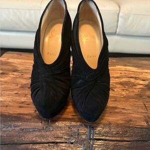 Christian Louboutin Black Ankle Booties